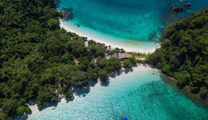 Nyaung Oo Phee Island beach in Mergui Archipelago